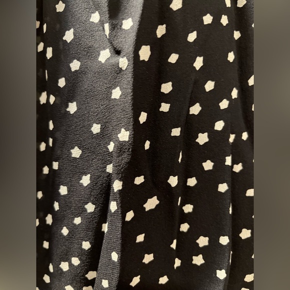 NWT Theory Marah Stat-print Black Sheer Long Bell Sleeve Silk Dress 2 MSRP: $395 - Picture 16 of 16